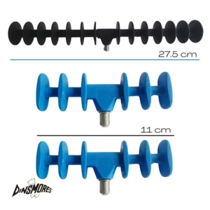 Dinsmores Bundle Feeder Rest Heads 27.5cm &11cm Zinc Thread 4 & 12 Positions x 3 - Picture 1 of 6
