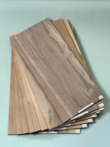 English Walnut Solid Wood Sheet 1 Off 340mm x 120~225mm x3mm,4mm or 6mm - Picture 1 of 35