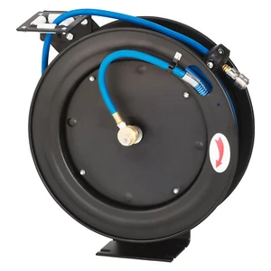 KRAFTPLUS Druckluftschlauch Aufroller 15m Automatik 1/4" Wandschlauchhalter