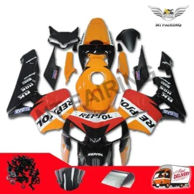 Orange Red Black Fairing Kit for 2005 2006 Honda CBR600RR ABS Injection Bodywork - Image 1 of 4