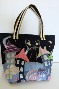Handmade Bag One Piece Made of Jeans - Picture 1 of 11