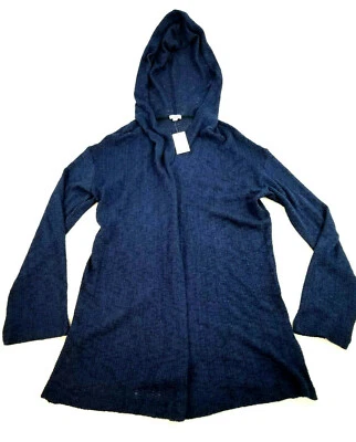 Splendid Mujer Suéter con Capucha Cárdigan RC0120X Azul Marino S Msrp - Imagen 1 de 4