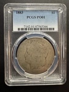 1883 Morgan $1 PCGS PO 01 Lowball Rare 90% Silver Dollar Early US Collector Coin - Picture 1 of 4