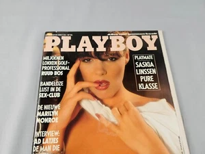 Playboy Holland No. 8 August 1990 Vintage Saskia Linssen - Foto 1 di 2