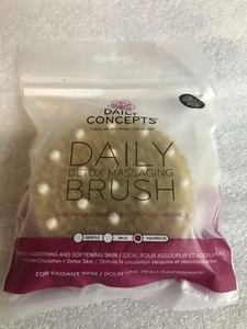 Daily Concepts Detox Massaging Brush 100% Natural Bristles Dry NEW, Sealed - Picture 1 of 4