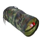 Cat Tunnel Funny Cat Kitten Game Play Toy Collapsible with Two Ball (Camouflage)