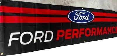 🏎️🏎️ Ford Performance Racing Banner Nuevo 2x8 ft Foto 1 de 2