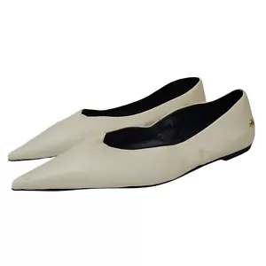 Nikki Ballerinas - Anine Bing Leder flache Schuhe Damen Größe 37 (Schnürsenkel fehlen) - Bild 1 von 8