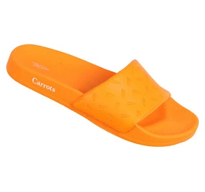 CARROTS Logo Embossed Slide Sandals sz 12 Orange Champion - Picture 1 of 2