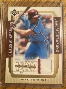 2005 Upper Deck Classics Baseball Mike Schmidt Classic Seasons GU Relic #CS-MS