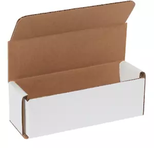 500 Pack 6x2x2 White Corrugated Shipping Mailer Packing Box Boxes 6" x 2" x 2" - Picture 1 of 5