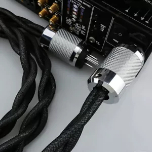 Audiophile US EU Schuko Ac versilbertes reines Kupfer OCC HiFi Netzteilkabel - Bild 1 von 26
