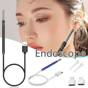 USB Ears Spoon 5.5 Visual Endoscope Intelligent Otoscope Ear Pick Stick Tool - Picture 1 of 12