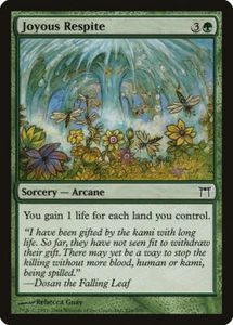 4 Joyous Respite x4 4x - NM/LP - Champions of Kamigawa SPARROW MAGIC - Picture 1 of 1