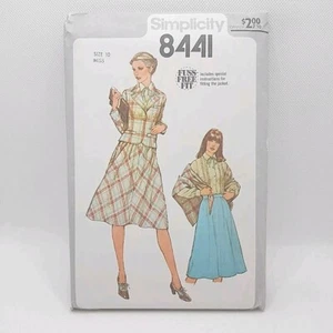 Simplicity 8441 Misses' Jacket Skirt And Blouse Top Sewing Pattern Size 10 Uncut - Picture 1 of 7
