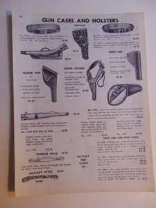 1951 Gun Cases and Holsters catalog page vintage print ad - Picture 1 of 1