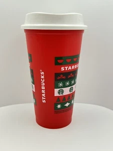 Neu ohne Etikett! Starbucks Holiday Tumbler Weihnachten Kaffee Tee Travel Mug Tasse 16 Oz - Bild 1 von 4