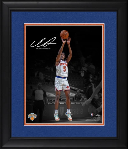 Immanuel Quickley Knicks FRMD 11x14 Spotlight Photo - Facsimile Signature Cover