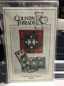 Courthouse Square Wall Hanging Pattern Instructions Country Threads uncut #169 - Picture 1 of 2