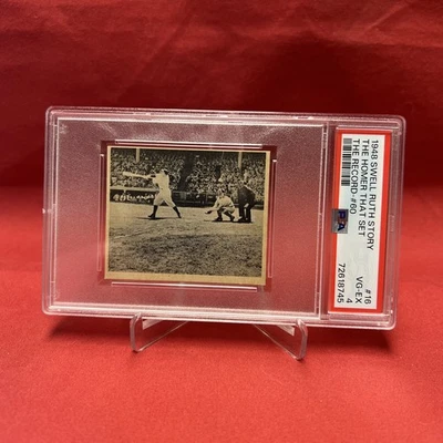 1948 SWELL BABE RUTH STORY #16 PSA VG-EX 4 THE HOMER THAT SET THE RECORD #60 - Image 1 of 3