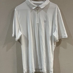 Psycho Bunny Poloshirt Herren Größe Large (6) klassische Passform 1/4-Reißverschluss weiß - Bild 1 von 9