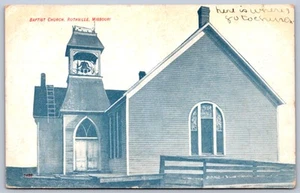 K31/ Rothville Missouri Postcard c1910 Baptist Church Building 227 - Imagen 1 de 4