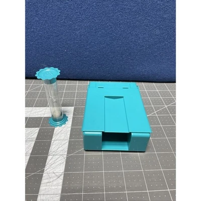 1989 TABOO Game Replacement Pieces Parts Teal Card Holder And Timer - Image 1 of 4
