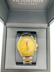 Reloj cronógrafo para hombre Victorinox 241658 clásico esfera champán acero inoxidable - Imagen 1 de 6