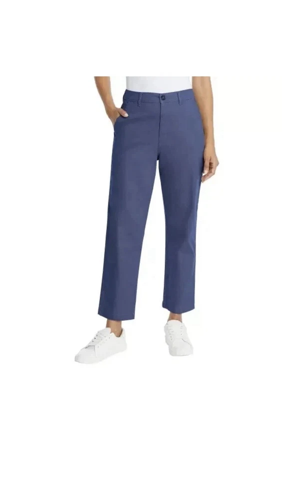 G.H. Bass & Co. Ladies' Chino Ankle Pant Blue 8