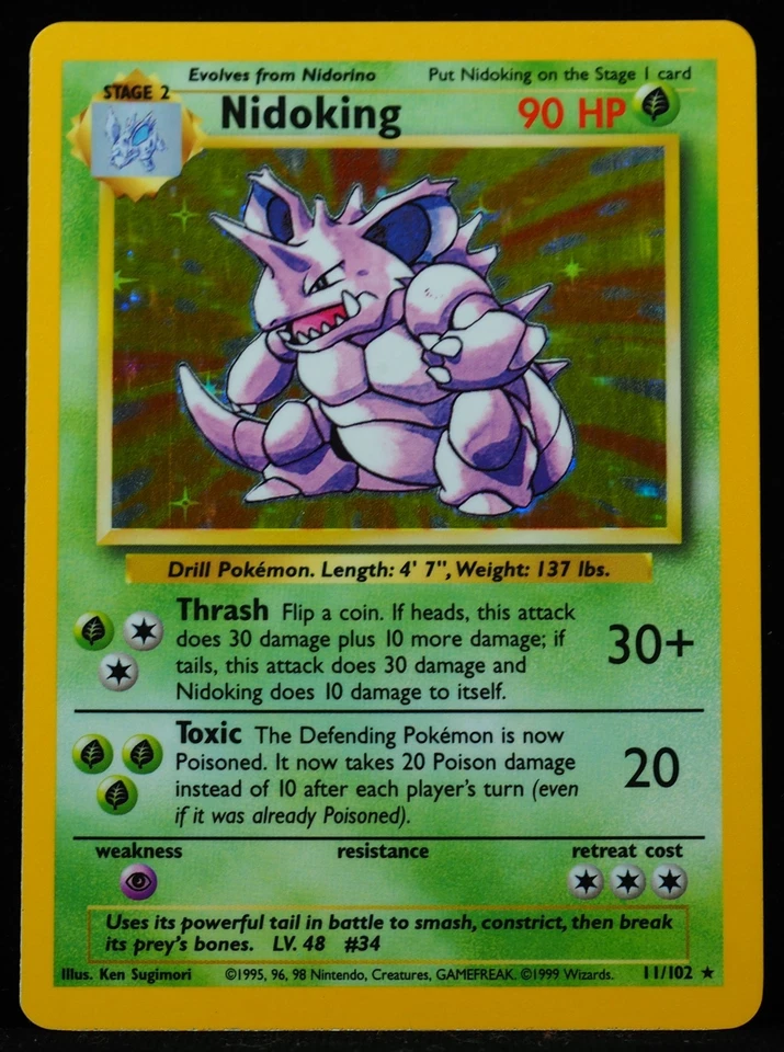 Nidoking #11 NM Pokemon Card - Image 1 of 3