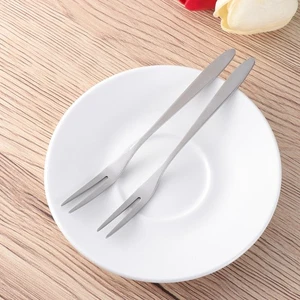 5pcs Stainless Steel Cocktail Forks Fruit Cake Forks for Home fruit fork - Picture 1 of 12