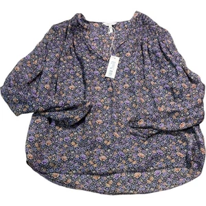 Rebecca Taylor geblümt 100 % Seide Bluse Top mehrfarbig Größe 12 Damen neu mit Etikett - Bild 1 von 10