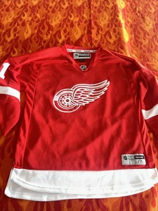 Boys Luke Glendening Reebok NHL Detroit Red Wings Red Youth Jersey L/XL Read - Picture 1 of 9