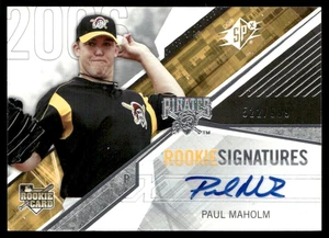 2006 Upper Deck SPx Paul Maholm Rookie Signatures SP AUTO RC #d/999 Pirates - Picture 1 of 2
