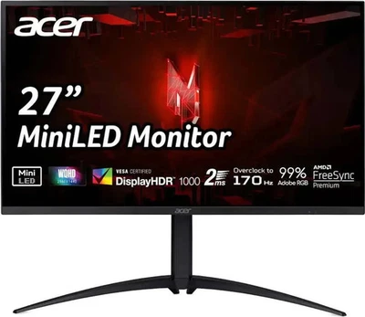 Acer Nitro XV275UP3biiprx Gaming 27" WQHD 2560x1440 dpi 170Hz HDR 1000 Mini LED - Bild 1 von 4