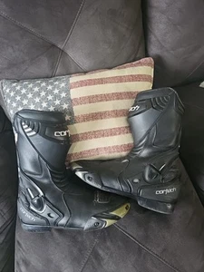 Cortech Motorcycle Boots US 10 Eu 44 Black - Picture 1 of 11