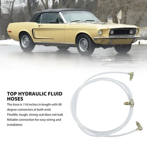 ˘2PCS Convertible Power Top Hydraulic Fluid Hose Lines Flexible For Gran Sport - Picture 1 of 12