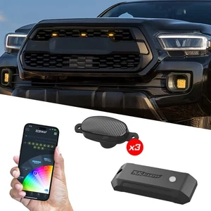 3pc XKmax RGBW Pre-Runner Style Grill Light Kit | Color Chasing | App-controlled - Picture 1 of 6