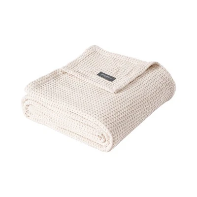 Eddie Bauer Solid Waffle Blanket - Image 1 of 4