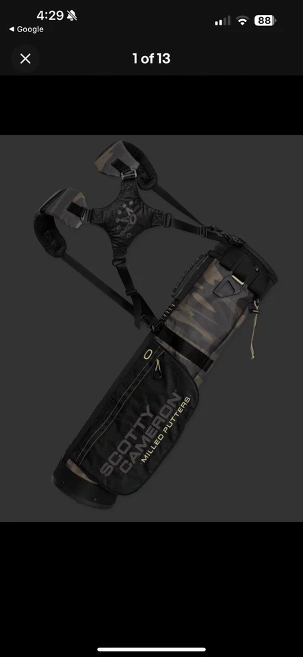 Bolso de Transporte Scotty Cameron Titleist Edición Limitada Domingo (Negro/Camuflaje) Foto 1 de 1