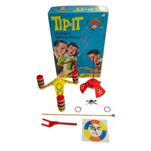Vintage 1965 IDEAL Tip It Balancing Game - Near Complete, Missing 1 Piece - Picture 1 of 17