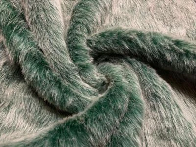 Material de tela de piel sintética súper lujoso - VERDE ESCARCHA Foto 1 de 3