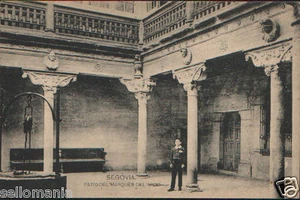 ANTIGUA POSTAL SEGOVIA PATIO MARQUES DEL ARCO HAUSER Y MENET POSTCARD CC00711 - Picture 1 of 1