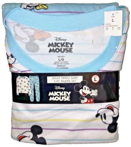 2 PC PAJAMA SET :: Disney Mickey Mouse (L Adult) Family Sleep - Picture 1 of 2