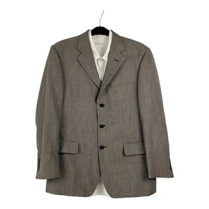 Pronto Uomo Blazer Men's 40 SH Black 100% Wool Italy Bozzalla & Lesna - Picture 1 of 15