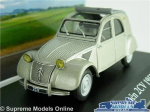 CITROEN 2CV MODEL CAR GREY 1952 1:43 SIZE IXO VOITURES MYTHIQUES CLASSIC K8 - Picture 1 of 4
