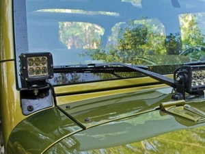 RIGID A-Pillar Bracket Pair for LED Cube Lights for 07-18 Wrangler JK - 40139 - Picture 1 of 2