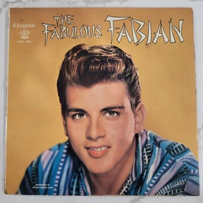 Fabian - The Fabulous Fabian Vinyl LP - 1959 - Mono - Chancellor CHLX 5005 - Image 1 of 4