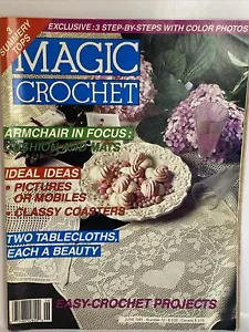 Magic Crochet Magazine 36 Projects Crochet Patterns - Issue Number 72 June 1991 - Picture 1 of 11