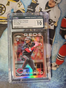 2024 Topps Chrome #44 Elly De La Cruz Refractor CGC 10 GEM MINT - Bild 1 von 3